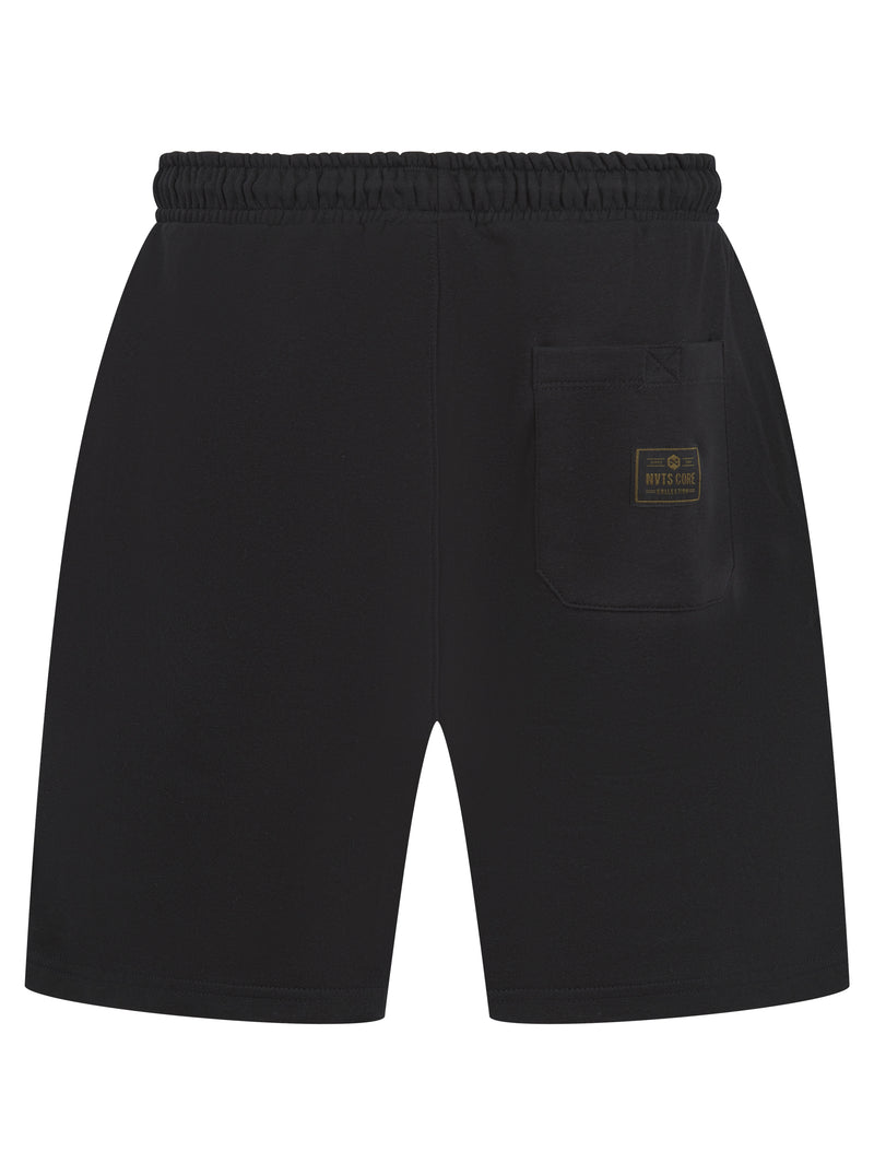 Core Black Jogger Shorts